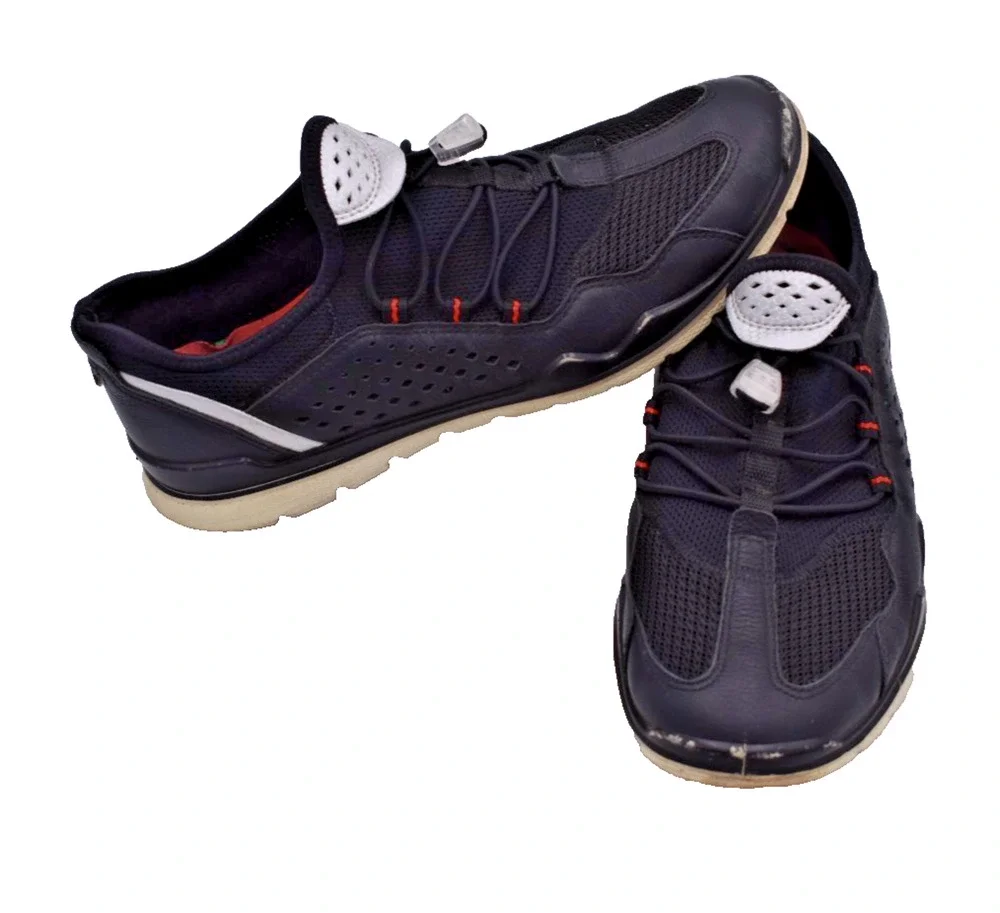 ECCO Sense Elastic Toggle Black Comfort Walking Sneakers Shoes Womens Size 6